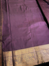 Purple semi Kanchipuram saree- PBRIDE48T