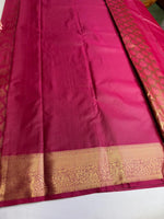 Magenta semi Kanchipuram saree- PBRIDE48V
