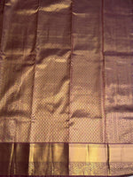 Brown semi Kanchipuram saree- PBRIDE48W
