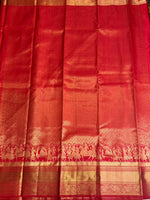 Red semi Kanchipuram saree- PBRIDE48ZA