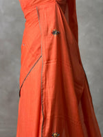 Tusser hand worked saree- PBR36C