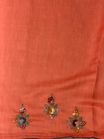 Tusser hand worked saree- PBR36C