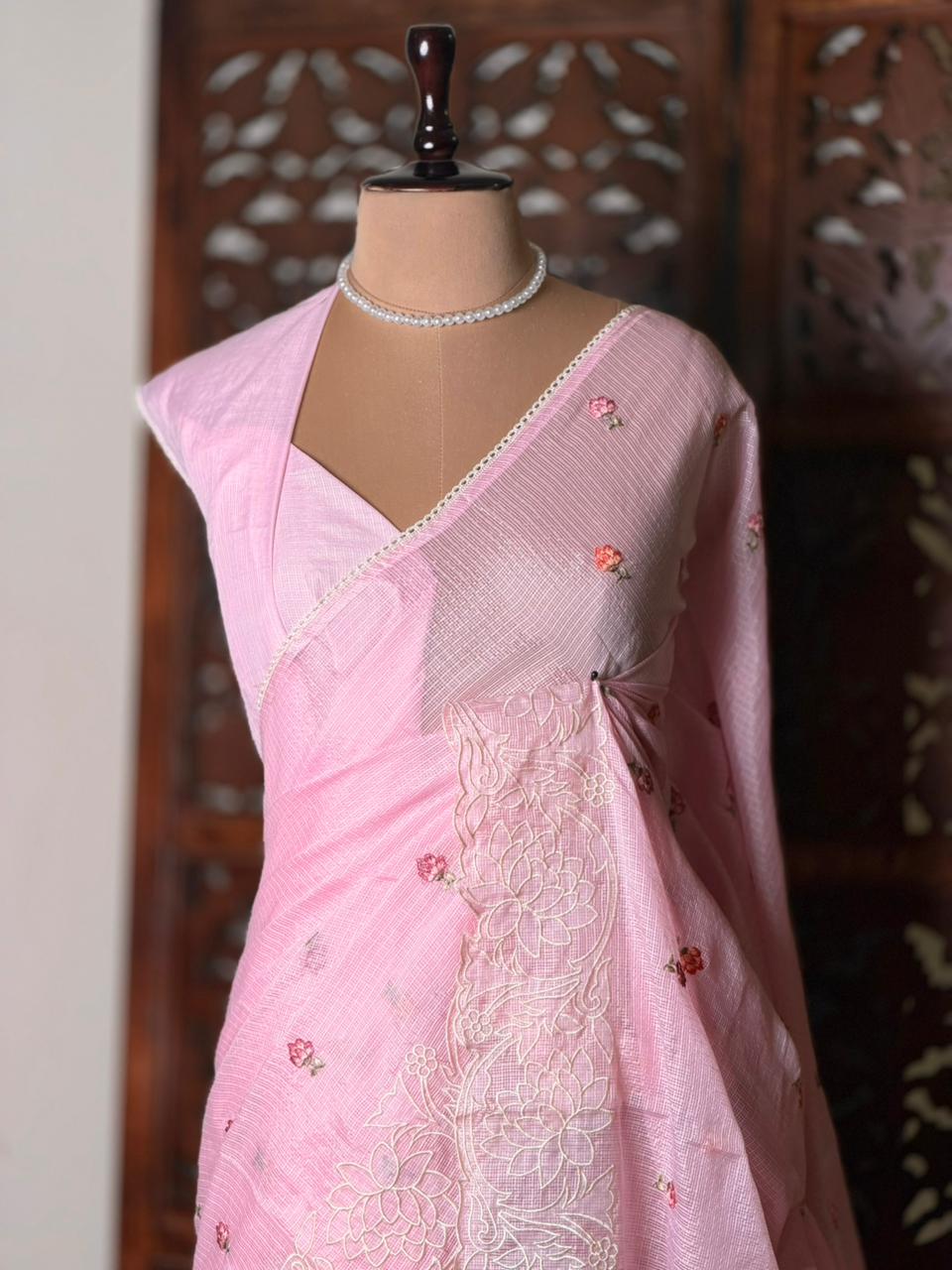 Pink soft Kotta saree- PBR33S1