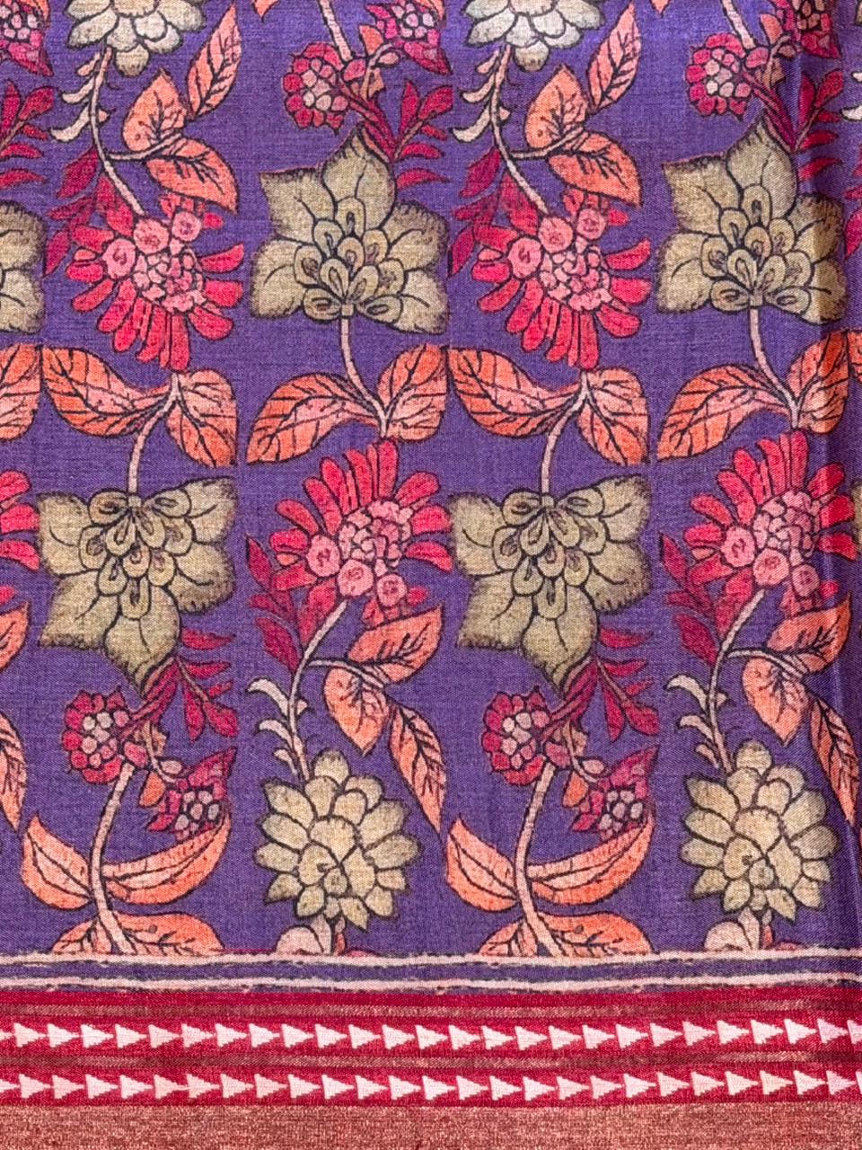 Maroon Soft silk saree- PBR30B