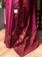 Wine Soft kotta saree - PBR35B
