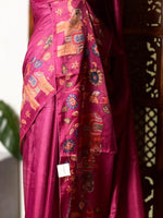 Wine Soft kotta saree - PBR35B