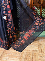 Black Soft kotta saree - PBR35C