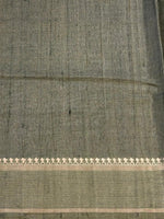 Sandal soft Tusser Silk saree- PBR33T13