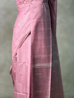 Mauve Pink Soft semi Tusser Silk saree- PBR33T18C