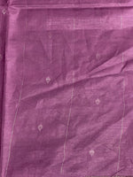 Lilac Pink Soft semi Tusser Silk saree- PBR33T18E