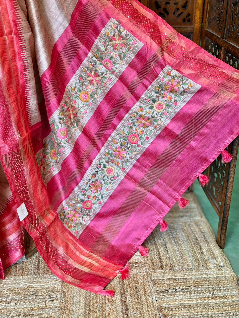 Tusser Silk saree- PBR40