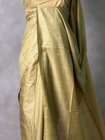 Green Soft semi Tusser Silk saree- PBR33T18I
