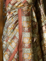 Dark Brown pure silk saree- PBR41