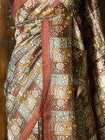 Dark Brown pure silk saree- PBR41