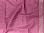 Lilac pink Soft semi Tusser Silk saree- PBR33T18M