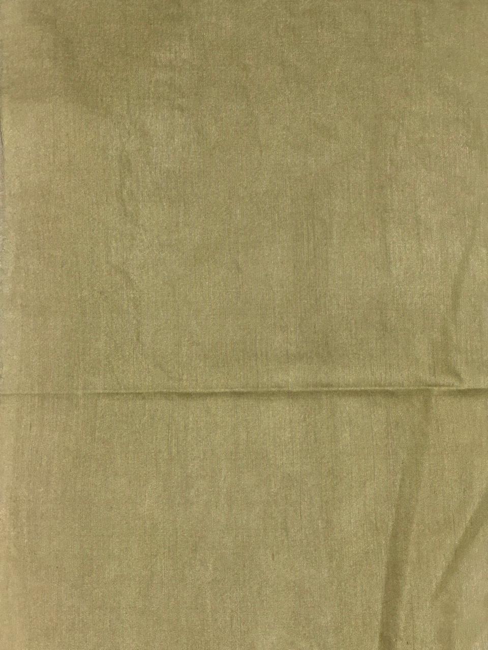 Green Soft semi Tusser Silk saree- PBR33T18Q