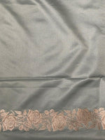 Pastal Blue pure zatin Banarasi silk saree - RAZ2A