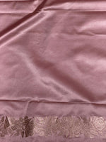 Lavender pure zatin Banarasi silk saree - RAZ2B