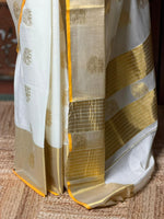 sandal and gold Kerala saree- ONAM26D