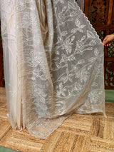 Turkish organza silk saree- PBR43C