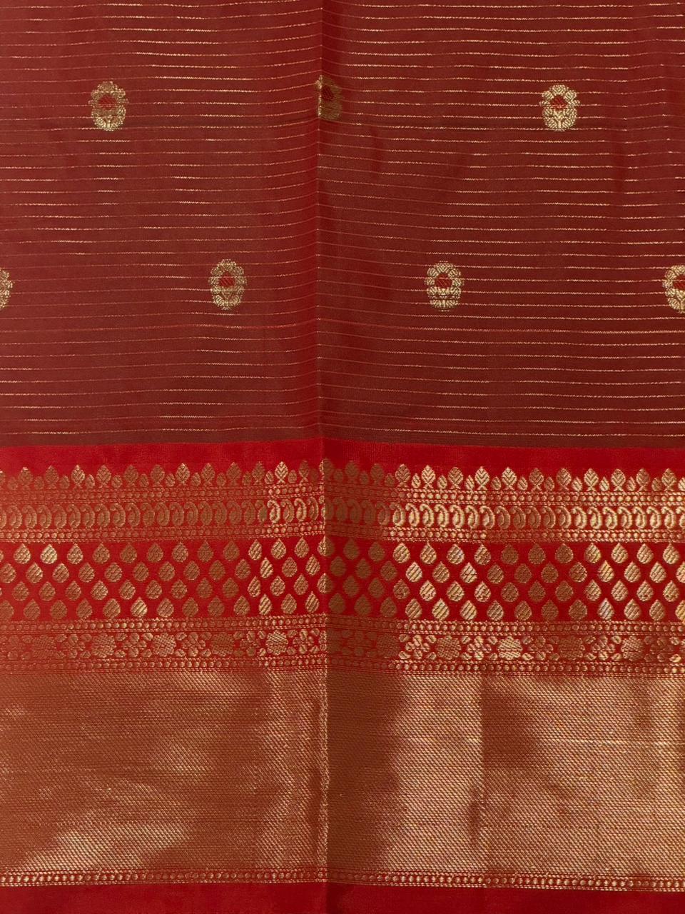 Green and Red banarasi silksaree -PFAZ2