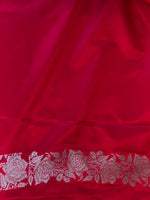 Red pure zatin Banarasi silk saree - RAZ1
