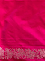 Rani pink pure zatin Banarasi silk saree - RAZ1E