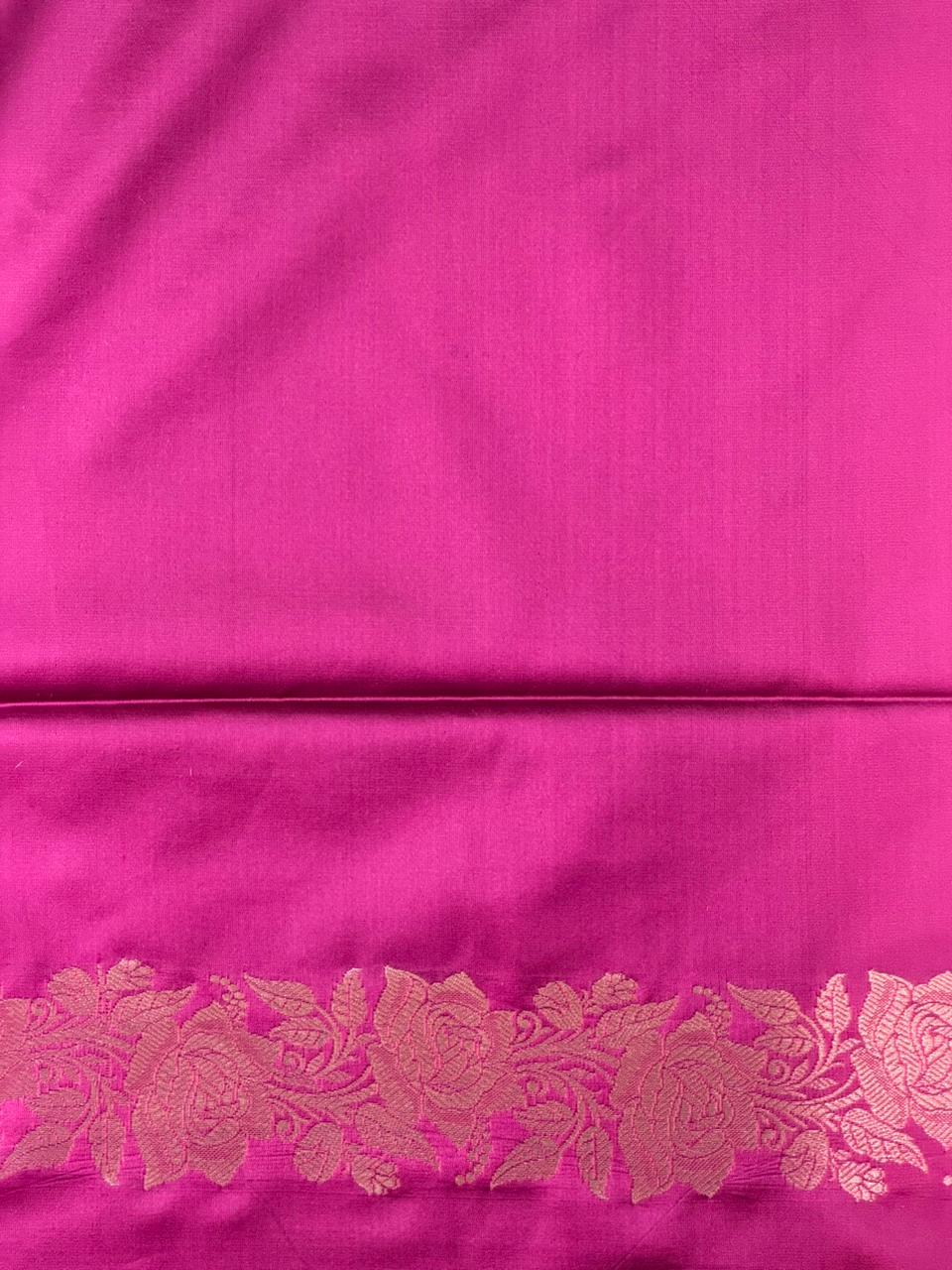 Purple pure zatin Banarasi silk saree - RAZ1H