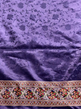 Peacock Blue pure Tanchui banarasi saree: PBR56