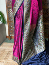 Magenta pure Tanchui banarasi saree: PBR56A