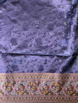 Magenta pure Tanchui banarasi saree: PBR56A