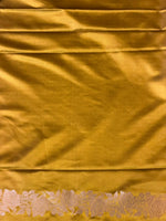 Olive Green pure zatin Banarasi silk saree - RAZ2J