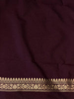 Deep Purple Katan Banarasi silk saree - RAZ3A