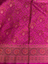 Magenta pure Jamwar Tanchui banarasi saree: PBR56D2