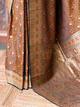 Black pure Jamwar Tanchui banarasi saree: PBR56D3