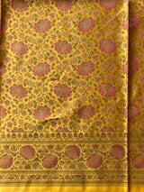 yellow pure Jamwar Tanchui banarasi saree: PBR56E5