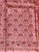 Peach pure Jamwar Tanchui banarasi saree: PBR56E1