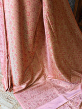 Peach pure Jamwar Tanchui banarasi saree: PBR56E1