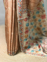 chicku Shade semi tusser saree- PBR45