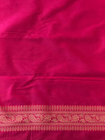Rani pink Katan Banarasi silk saree - RAZ3G