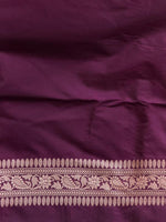 Deep Purple Katan Banarasi silk saree - RAZ3H