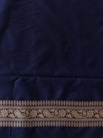 Deep blue Katan Banarasi silk saree - RAZ3I