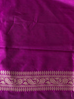 Purple Katan Banarasi silk saree - RAZ3K