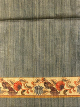 Grey semi tusser saree- PBR45H