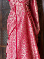 Rani pink Katan Banarasi silk saree - RAZ4