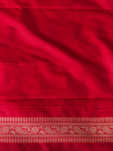 Red Katan Banarasi silk saree - RAZ3R