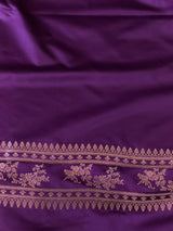 Violet zatin Banarasi silk saree - RAZ1IA