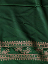 Green zatin Banarasi silk saree - RAZ1IE