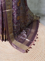 Olive Green silk cotton saree- PBR49B