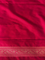 Rani pink Katan Banarasi silk saree - RAZ3U
